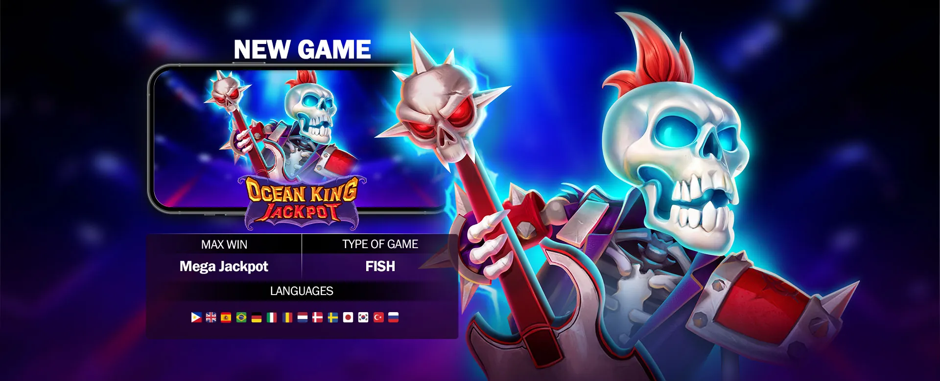 Dynamic background showing various online casino games with Nustar branding